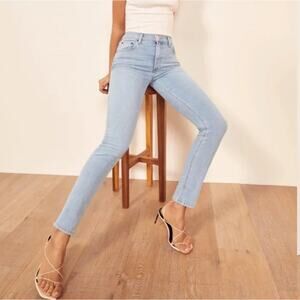 REFORMATION High & Skinny Jeans Amalfi Coast Wash Light {J53}